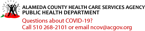 Alameda County Health Care Services Agency Public Health Department Coronovirus COVID-19