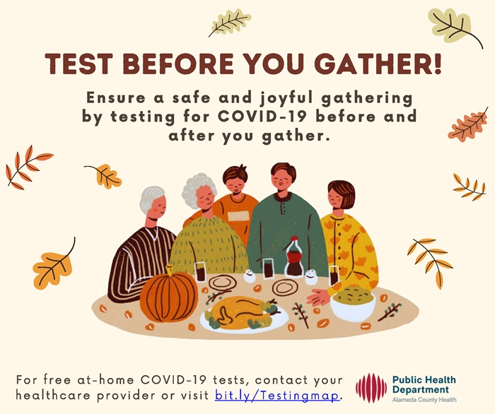 Family gathered around a Thanksgiving table.